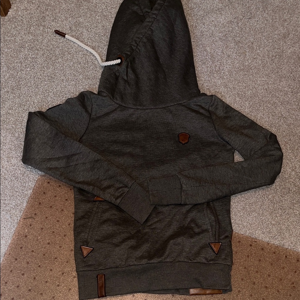 Naketano Dark Gray Cowl Neck Sweater